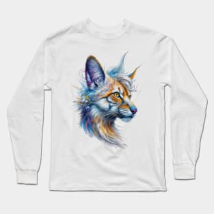 Fantasia in Fur: The Colorful Carnivore Long Sleeve T-Shirt